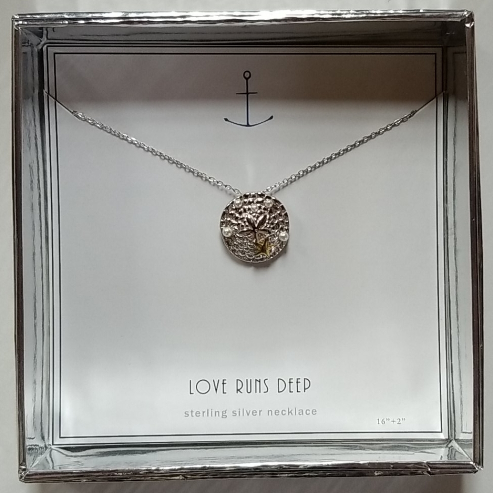 Love Runs Deep Sandollar Necklace